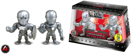 Captain America 3: Civil War - Iron Man & Captain America US Exclusive 4" Bare Metal 2 Pk - Ozzie Collectables