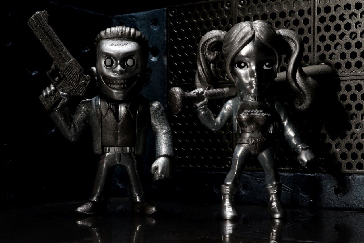 Suicide Squad - Harley Quinn & Joker US Exclusive 4" Bare Metal 2 Pack - Ozzie Collectables