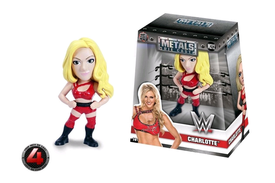 WWE - Charlotte 4" Metals - Ozzie Collectables