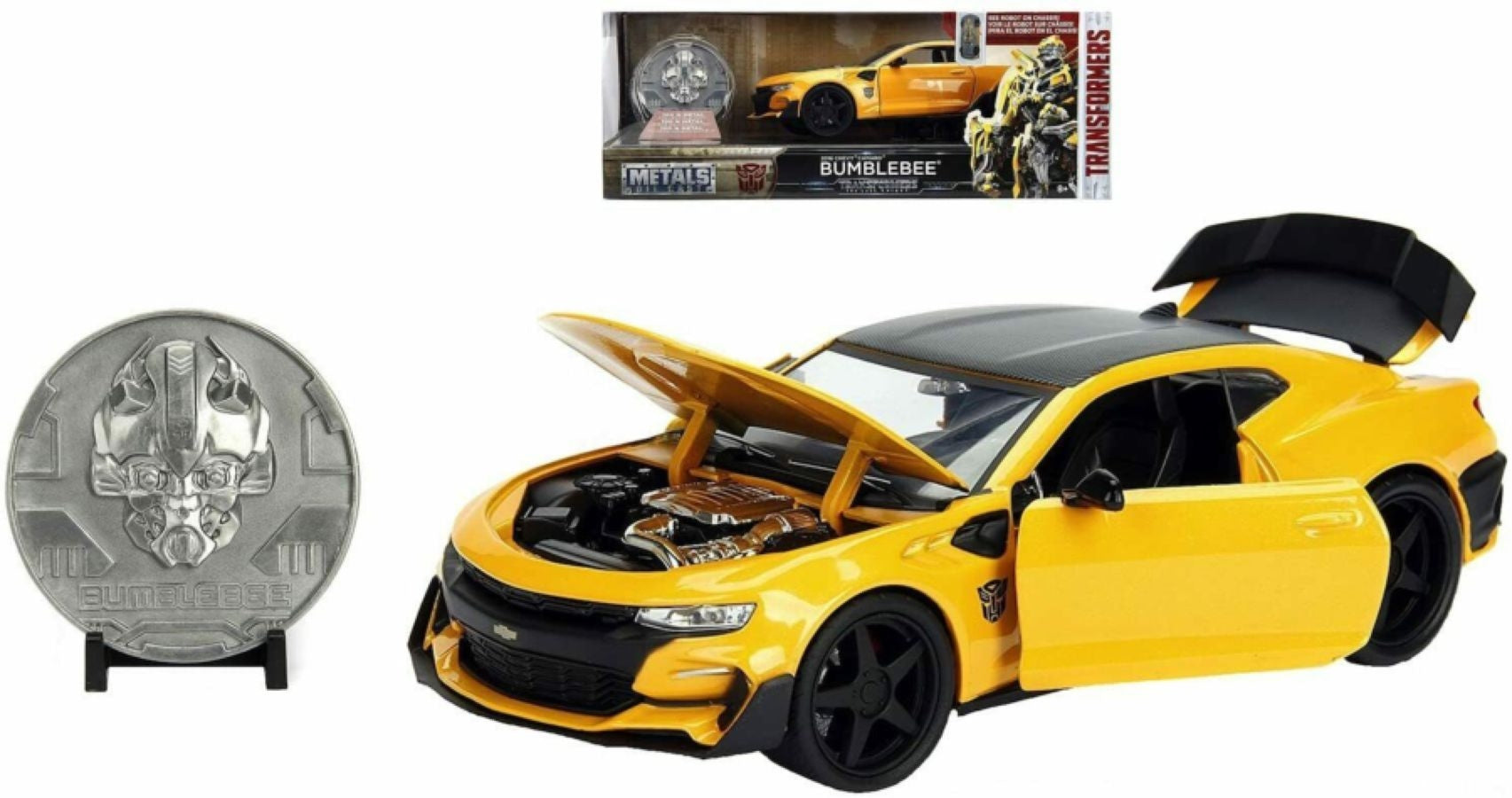 Transformers - Chevy Camaro 1:24 Scale Hollywood Ride with Medallion