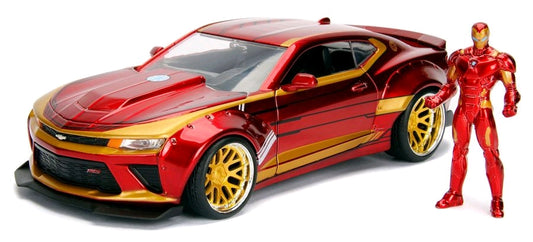 Iron Man - 2016 Chevy Camero SS 1:24 Scale Hollywood Rides Diecast Vehicle - Ozzie Collectables