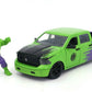 Marvel Comics - 2014 Dodge Ram 1500 1:32 Scale Hollywood Rides with Hulk Set