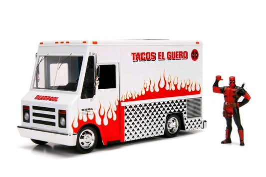 Deadpool - Food Truck Hollywood Rides 1:24 Scale Diecast Vehicle - Ozzie Collectables