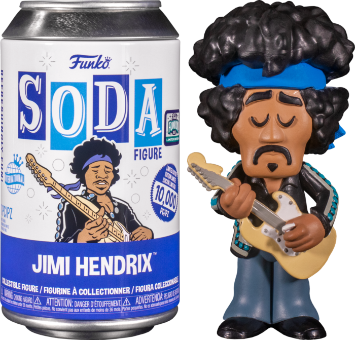 Jimi Hendrix - Jimi Hendrix Funkon 2022 Convention Exclusive Funko Vinyl Soda Figure (LE 10000 pc)