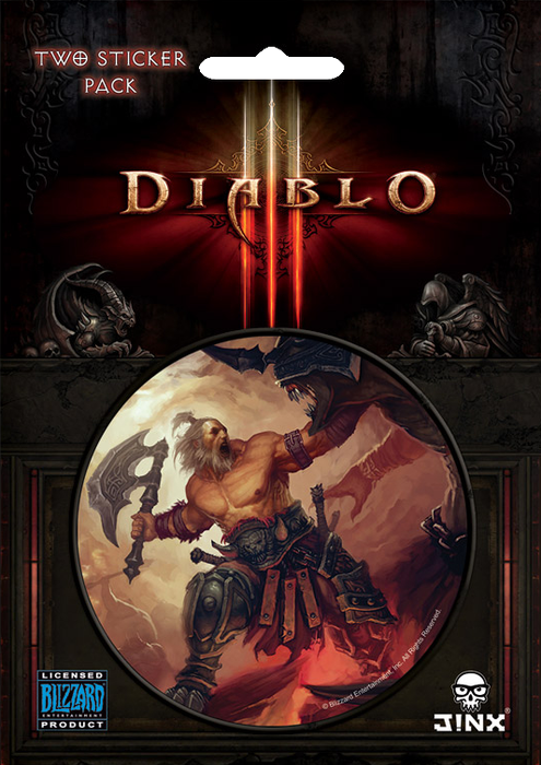 Diablo III - Barbarian Class Sticker - Ozzie Collectables