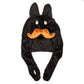 Kozik - Stache Labbit Black Hat - Ozzie Collectables
