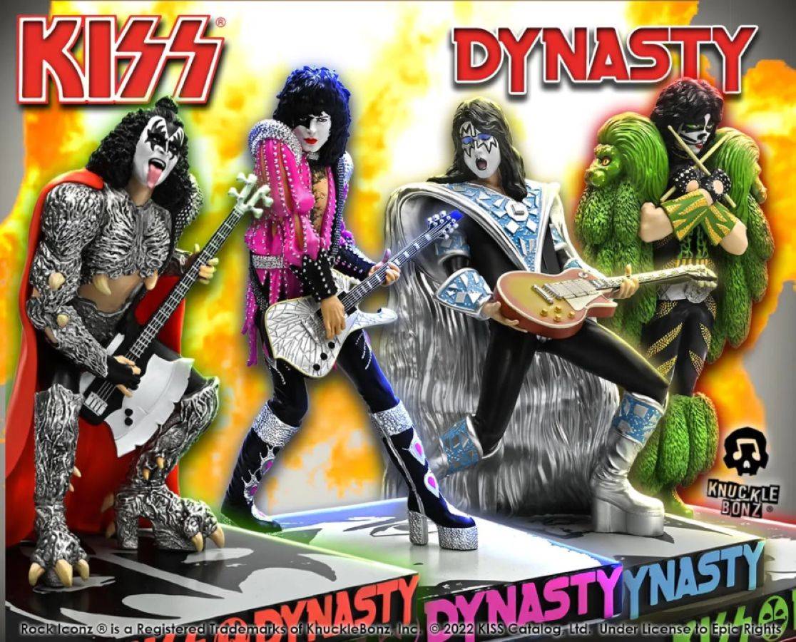 KISS - Dynasty Rock Iconz Statues Set of 4