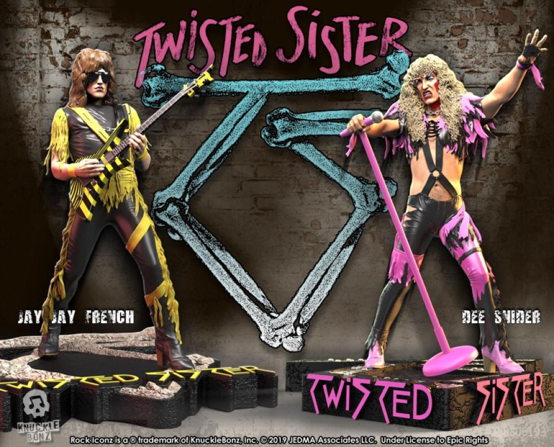 Twisted Sister - Set of 2 Rock Iconz Statues