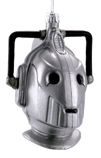 Doctor Who - Cyberman 4.25" Glass Xmas Ornament - Ozzie Collectables