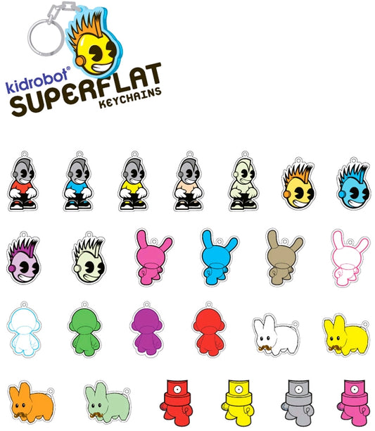 Kidrobot - Superflat Keychains 2" Blind Box - Ozzie Collectables