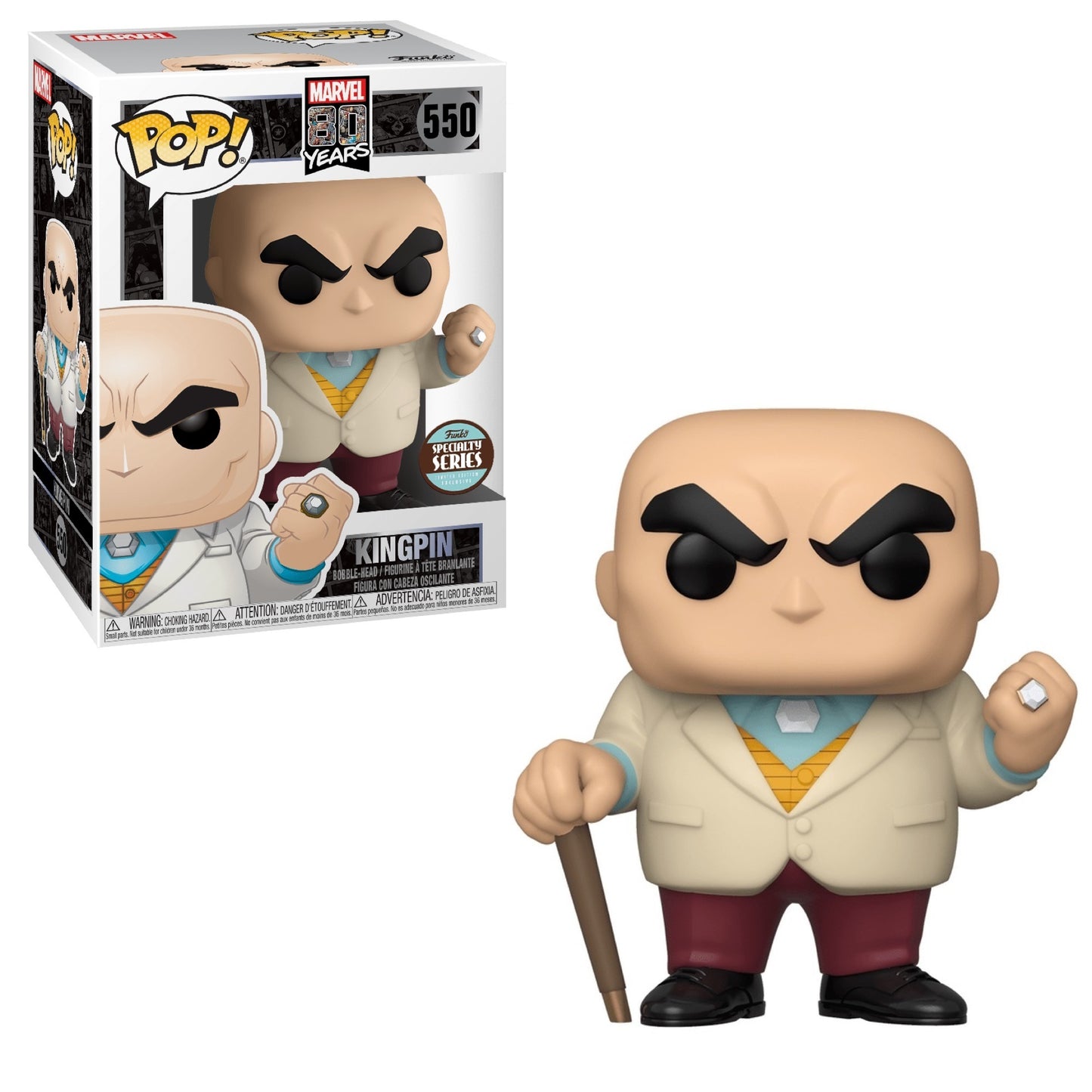Marvel Comics 80th Anniversary - Kingpin 1st Appearance Specialty Store exclusive Pop! Vinyl #550