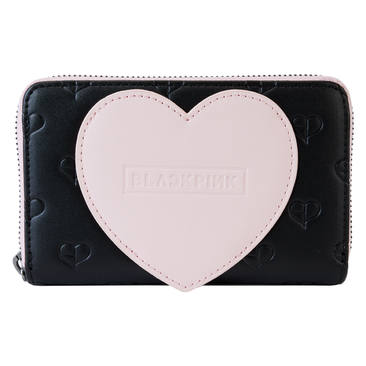 Blackpink - All-Over-Print Heart Zip Around Wallet