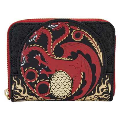House Of The Dragon - All-Over Print House Targaryen Sigil Zip Around Wallet