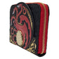 House Of The Dragon - All-Over Print House Targaryen Sigil Zip Around Wallet