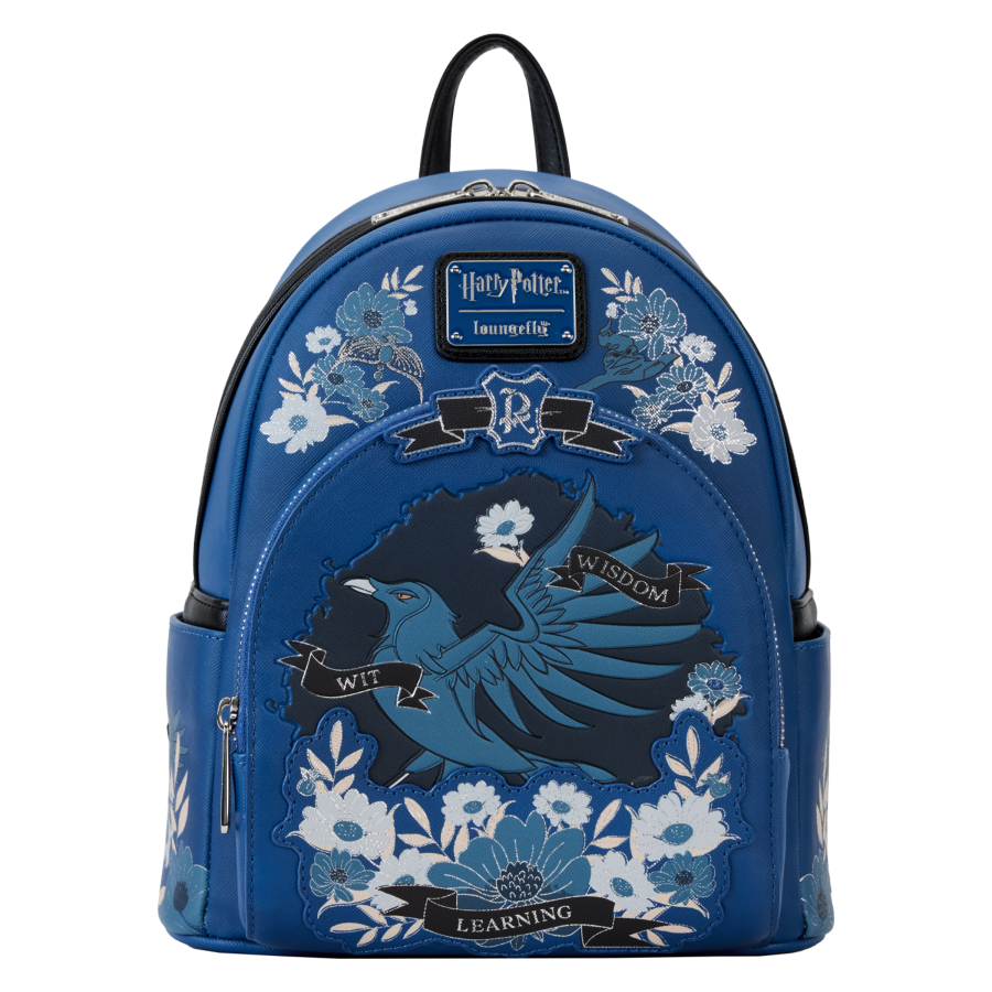 Harry Potter - Ravenclaw House Floral Tattoo Mini Backpack