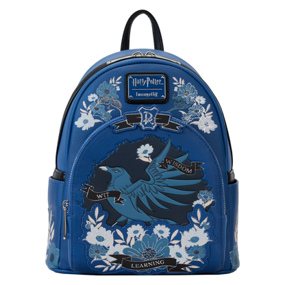 Harry Potter - Ravenclaw House Floral Tattoo Mini Backpack