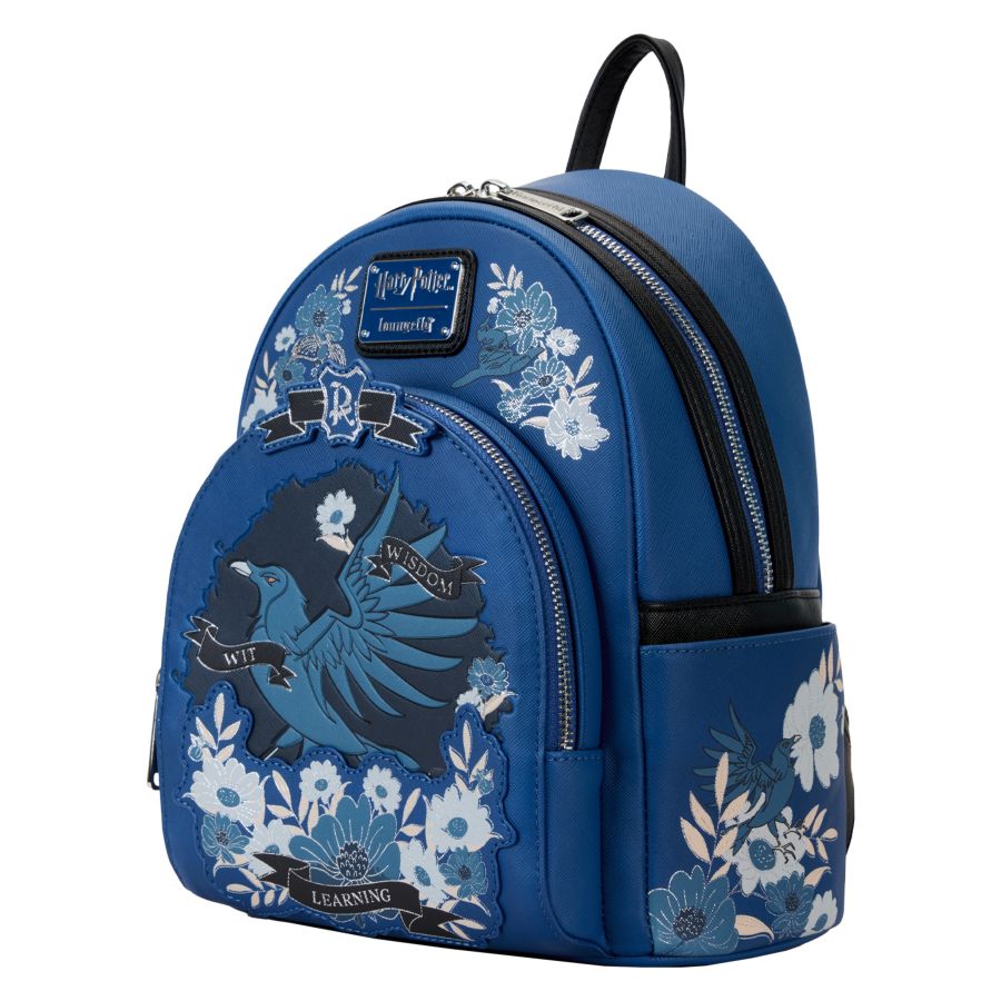 Harry Potter - Ravenclaw House Floral Tattoo Mini Backpack