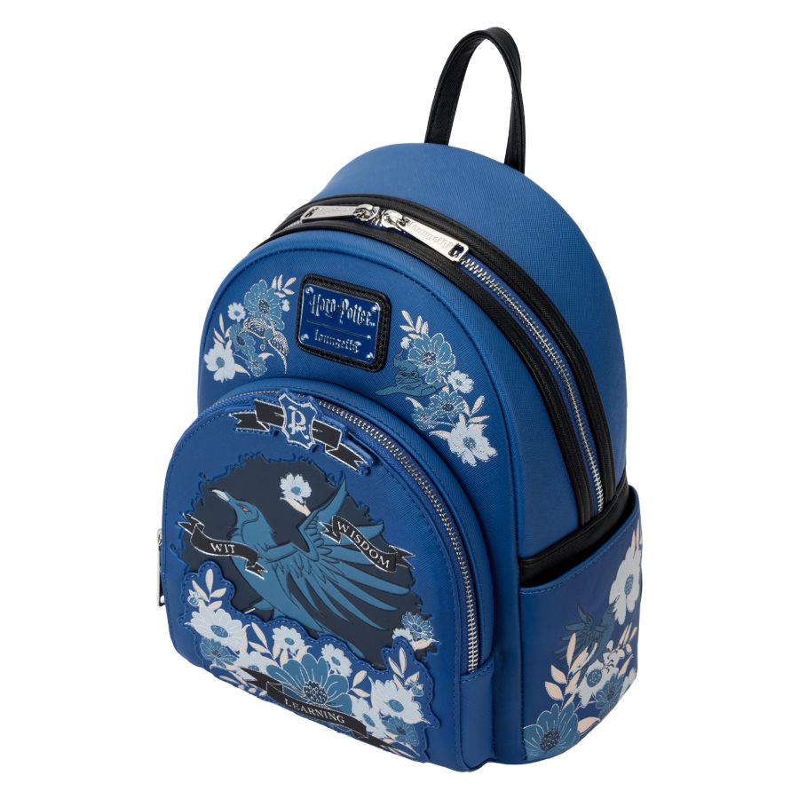 Harry Potter - Ravenclaw House Floral Tattoo Mini Backpack