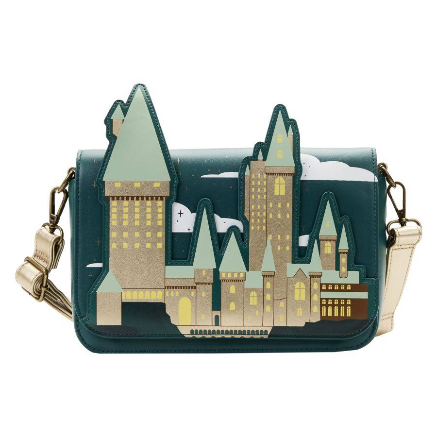 Harry Potter - Golden Hogwarts Crossbody with Pouch