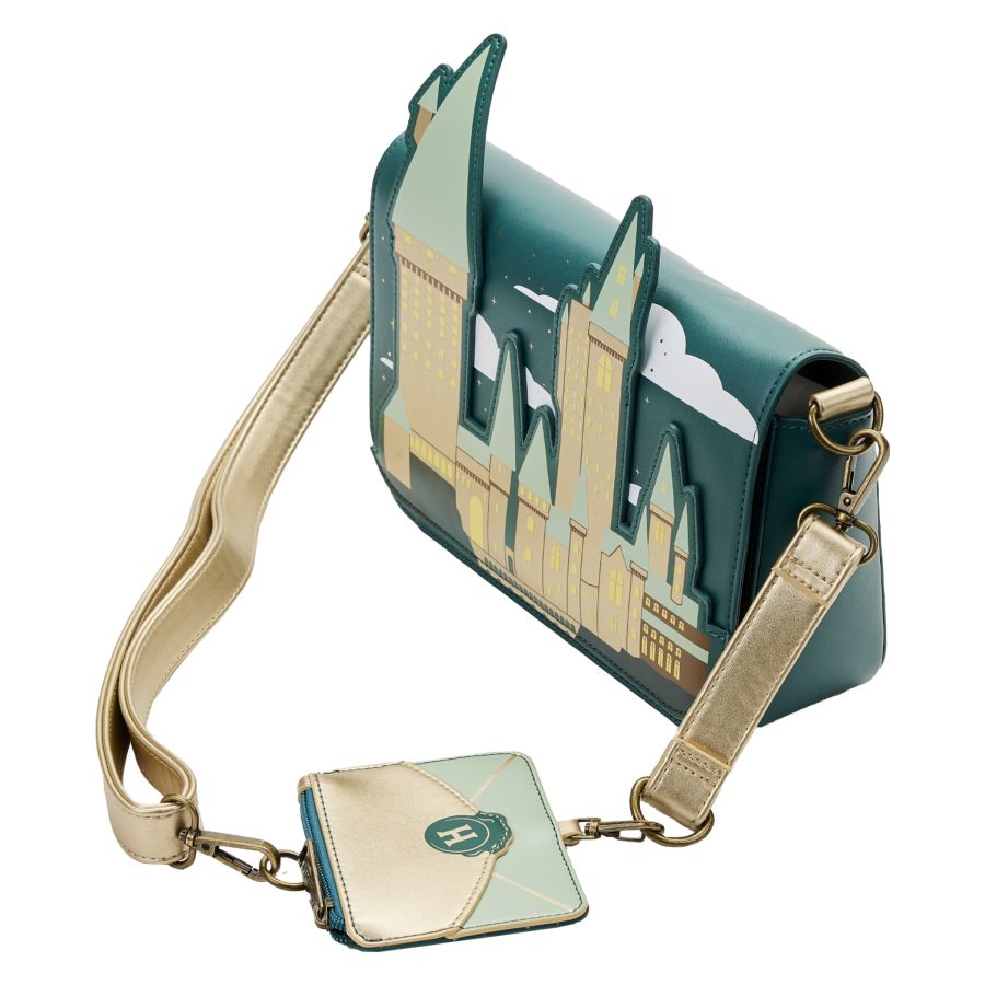 Harry Potter - Golden Hogwarts Crossbody with Pouch