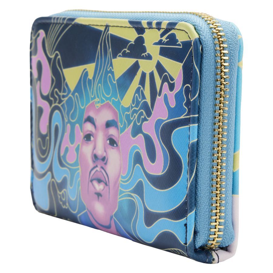 Jimi Hendrix - Psychadelic Landscape Glow Zip Purse
