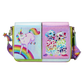 Lisa Frank - Holographic Glitter Color Block Crossbody Bag