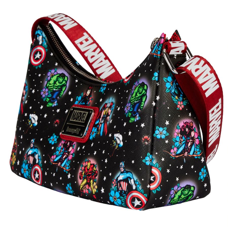 Marvel Comics - Avengers Floral Tattoo Shoulder Bag