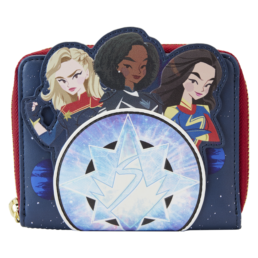 The Marvels (2023) - Group Symbol Glow Zip Around Wallet