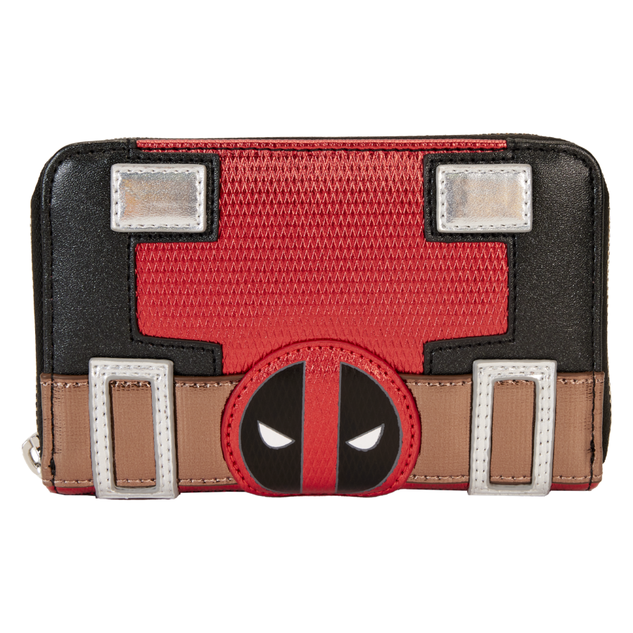 Marvel - Deadpool Metallic Cosplay Zip Around Wallet