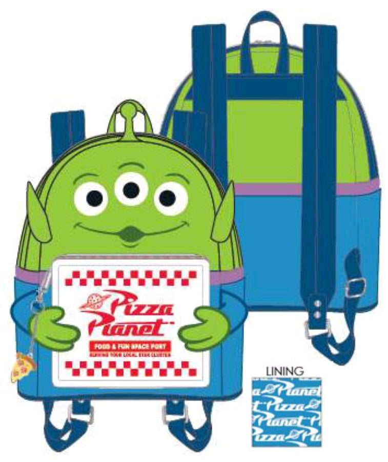 Toy Story - Alien with Pizza Box Mini Backpack - Ozzie Collectables