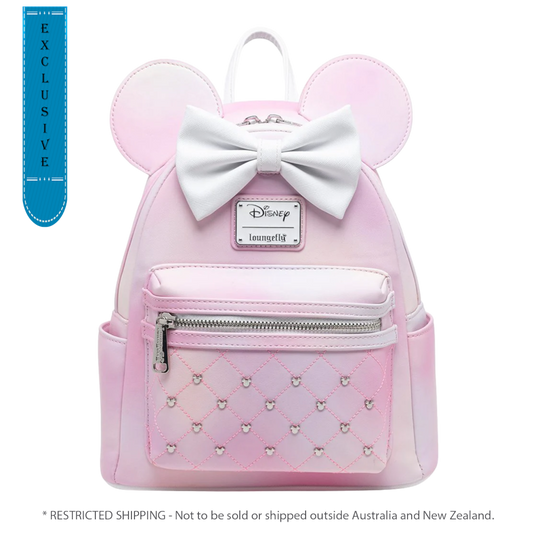 Disney - Minnie Quilted Pastel Sakura US Exclusive Mini Backpack