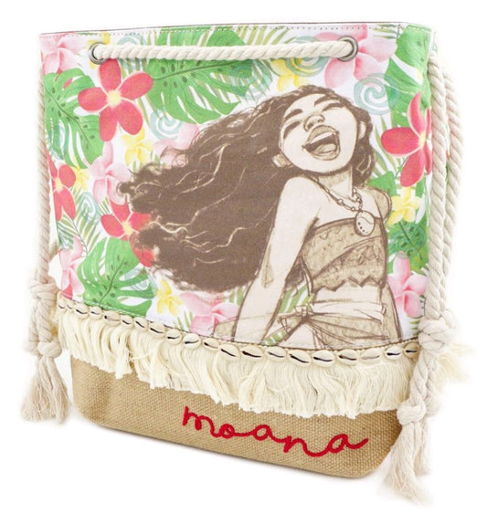 Moana - Sketch Print Burlap Tote - Ozzie Collectables