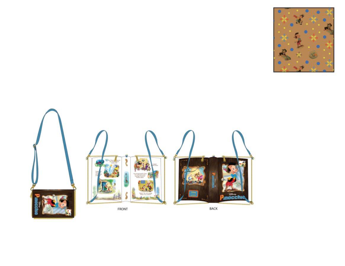 Pinocchio (1940) - Classic Book Convertible Crossbody Bag