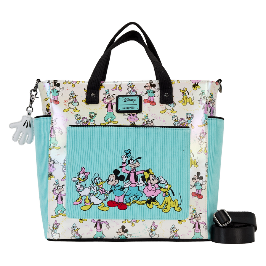 Disney: D100 - Classic All-Over Print Iridescent Convertible Tote Bag