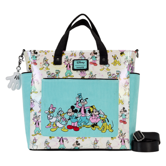 Disney: D100 - Classic All-Over Print Iridescent Convertible Tote Bag
