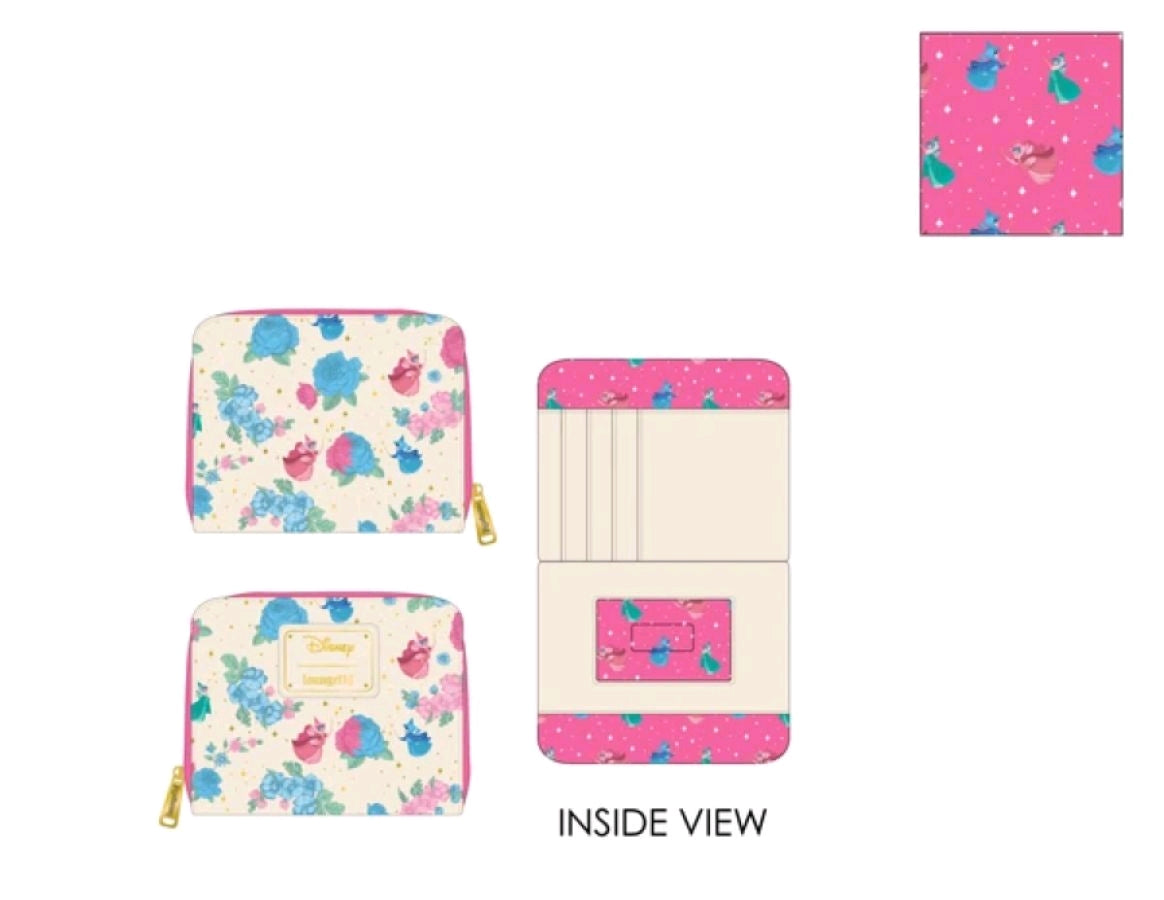 Sleeping Beauty - Fairy Godmothers Zip Purse
