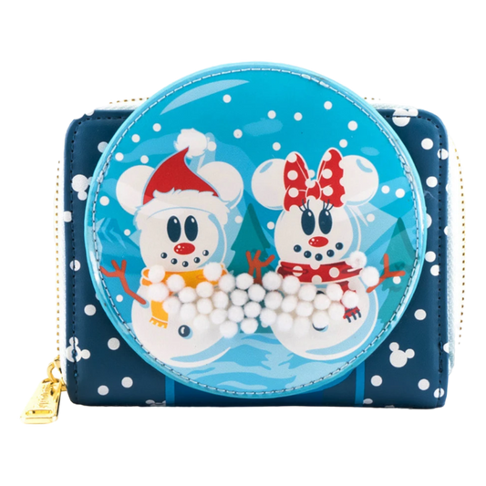 Disney - Mickey Mouse Snowman Snow Globe Purse