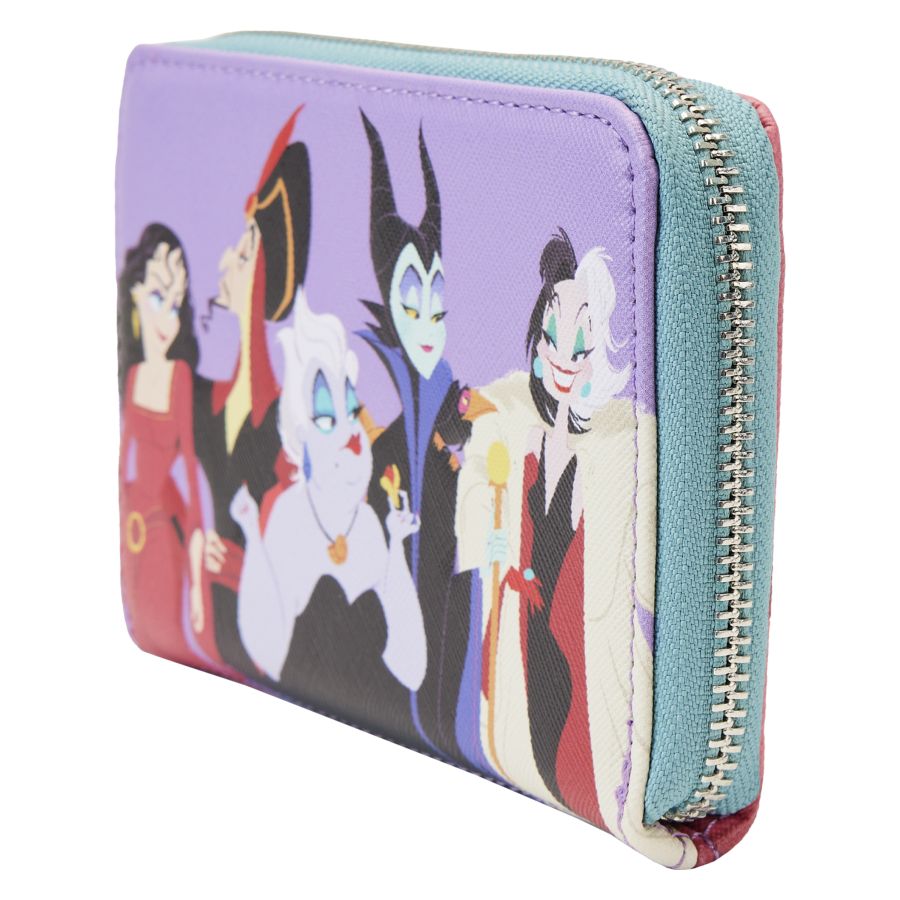 Disney Villains - Color Block Zip Around Purse