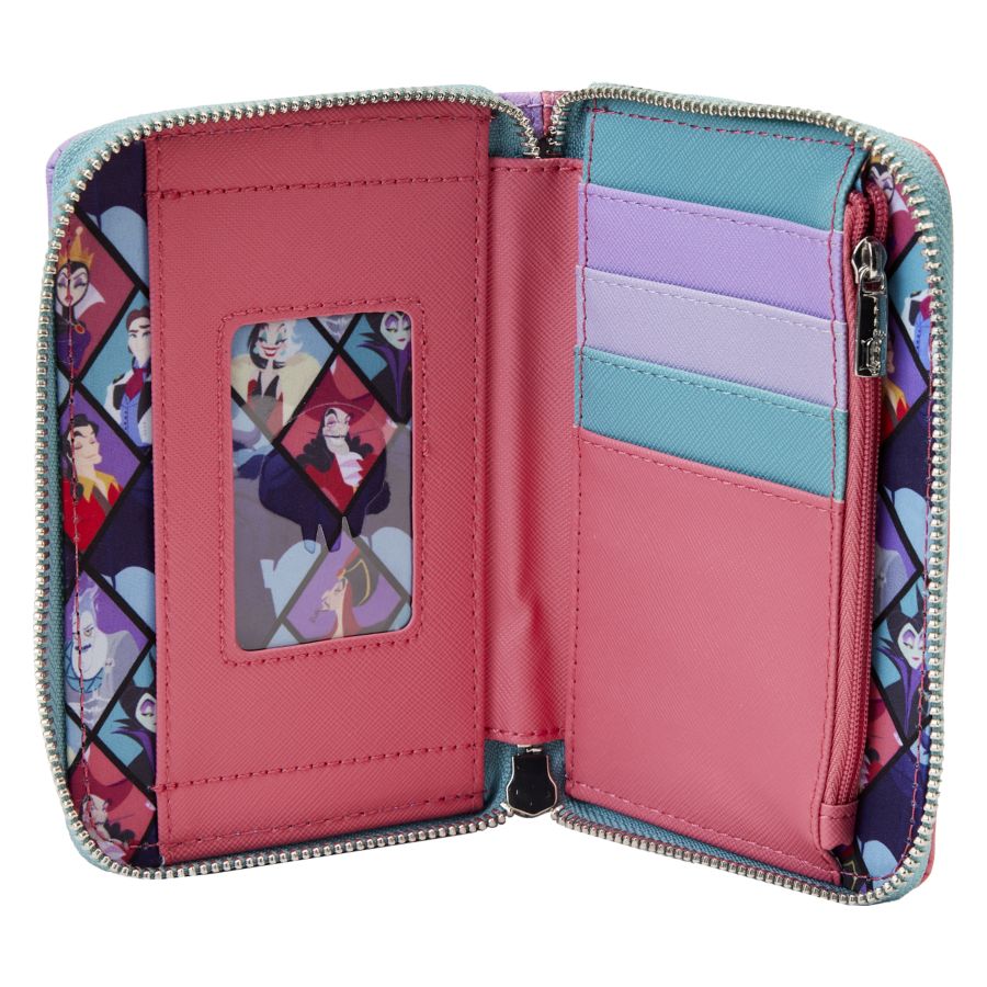Disney Villains - Color Block Zip Around Purse