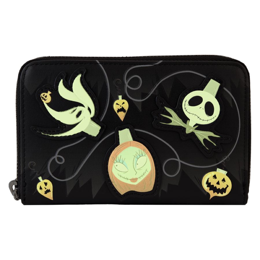 Nightmare Before Christmas - Tree String Lights Glow Zip Around Wallet