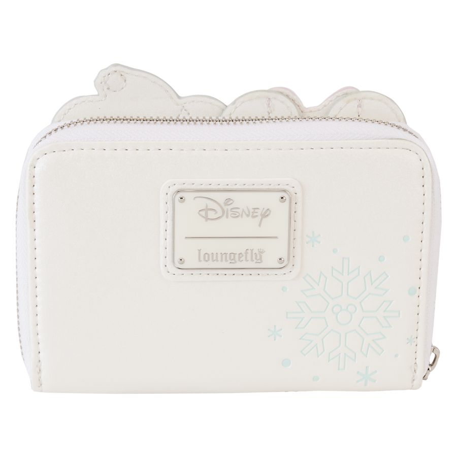 Disney - Mickey & Minnie Pastel Snowman Zip Around Wallet