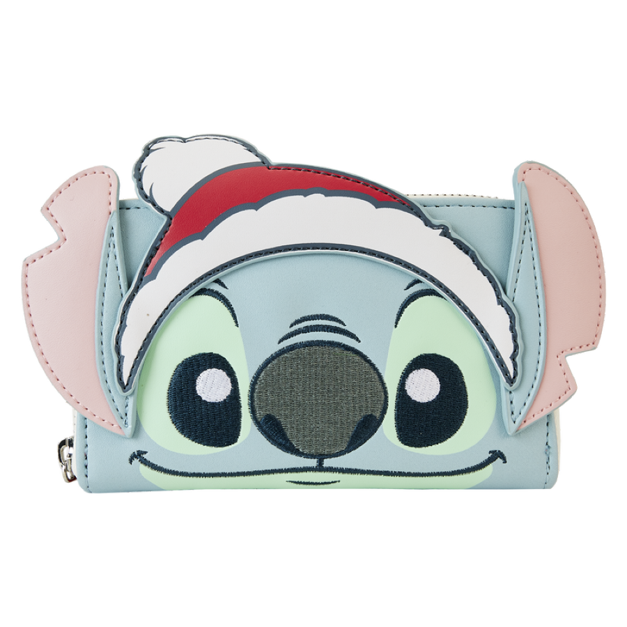 Lilo & Stitch - Stitch Holiday Glitter Zip Around Wallet