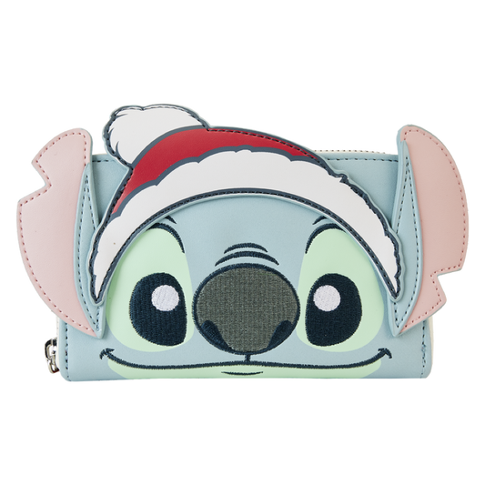 Lilo & Stitch - Stitch Holiday Glitter Zip Around Wallet