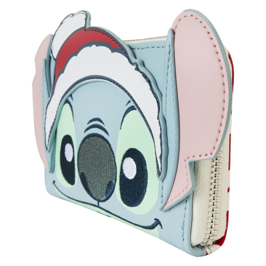 Lilo & Stitch - Stitch Holiday Glitter Zip Around Wallet