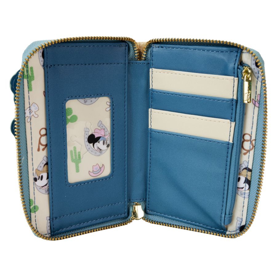 Disney - Western Mickey & Minnie Zip Around Wallet