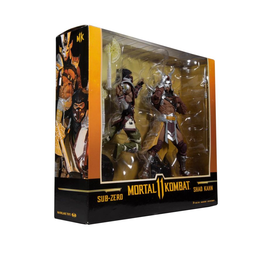 Mortal Kombat - Sub-Zero vs Shao Khan 7" Action Figure 2-pack