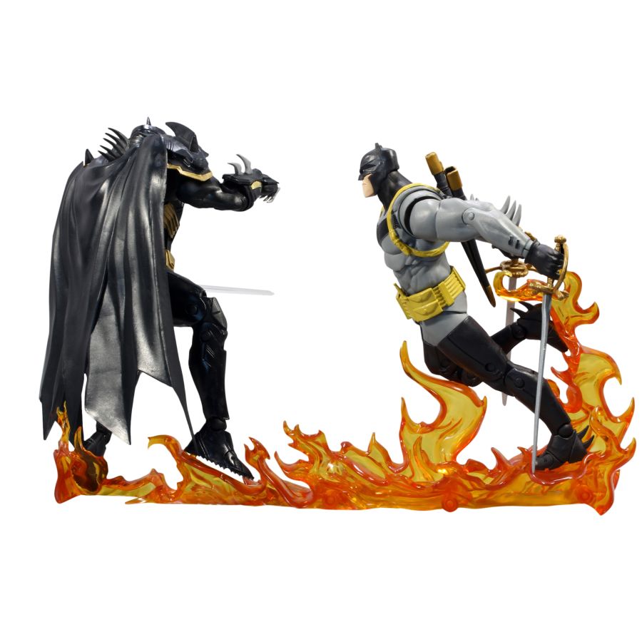 Batman - White Knight Batman vs Azrael Batman Armor 7" Action Figure 2pk