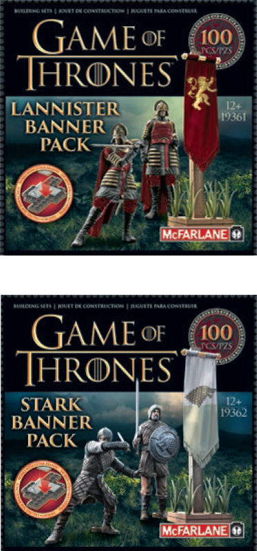 Game of Thrones - Construction Set Banner Pack Assortment - Ozzie Collectables