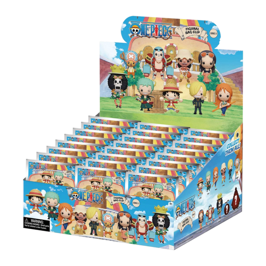 One Piece - 3D Foam Bag Clips Series 3 Blind Bag (Display of 24)