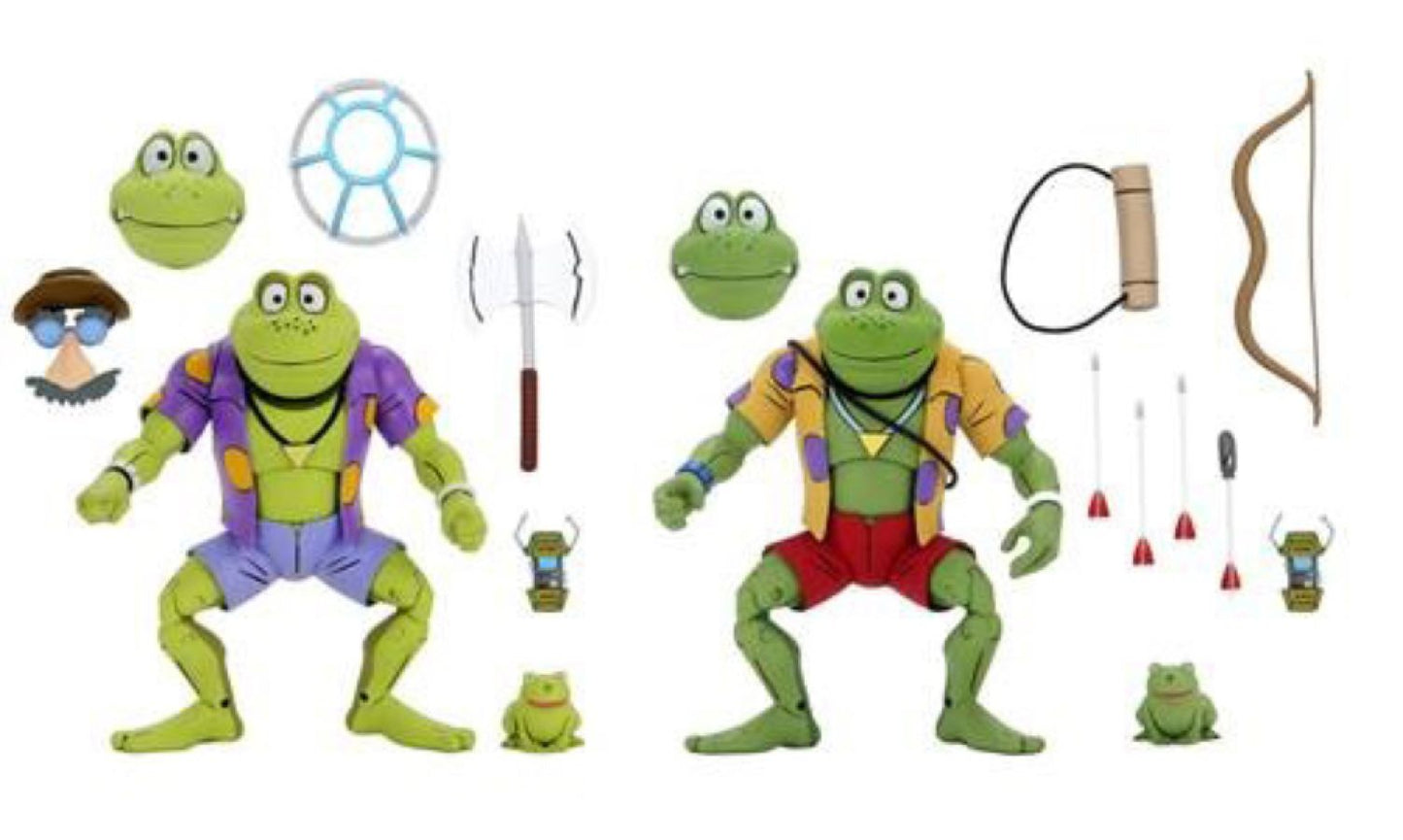 Teenage Mutant Ninja Turtles - Genghis & Rasputin Frog 7" Action Figure 2-pack